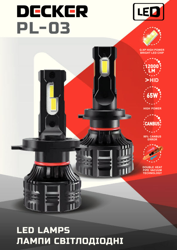Decker LED PL-03 5K — автомобильные LED-лампы с обманкой