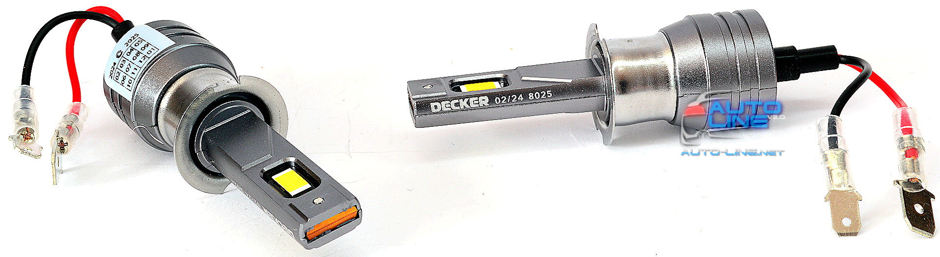 Decker LED PL-05 5K H3 - автомобільна LED-лампа H3 під галогенку, без вентилятора, 5000К