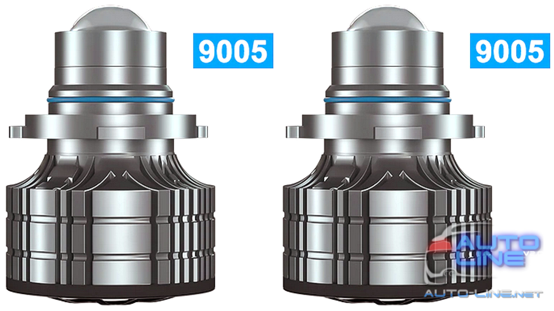LED Mini Laser Lens 9005/HB3 6000K Canbus v1 - светодиодные мини лазерные линзы 9005/HB3 6000K