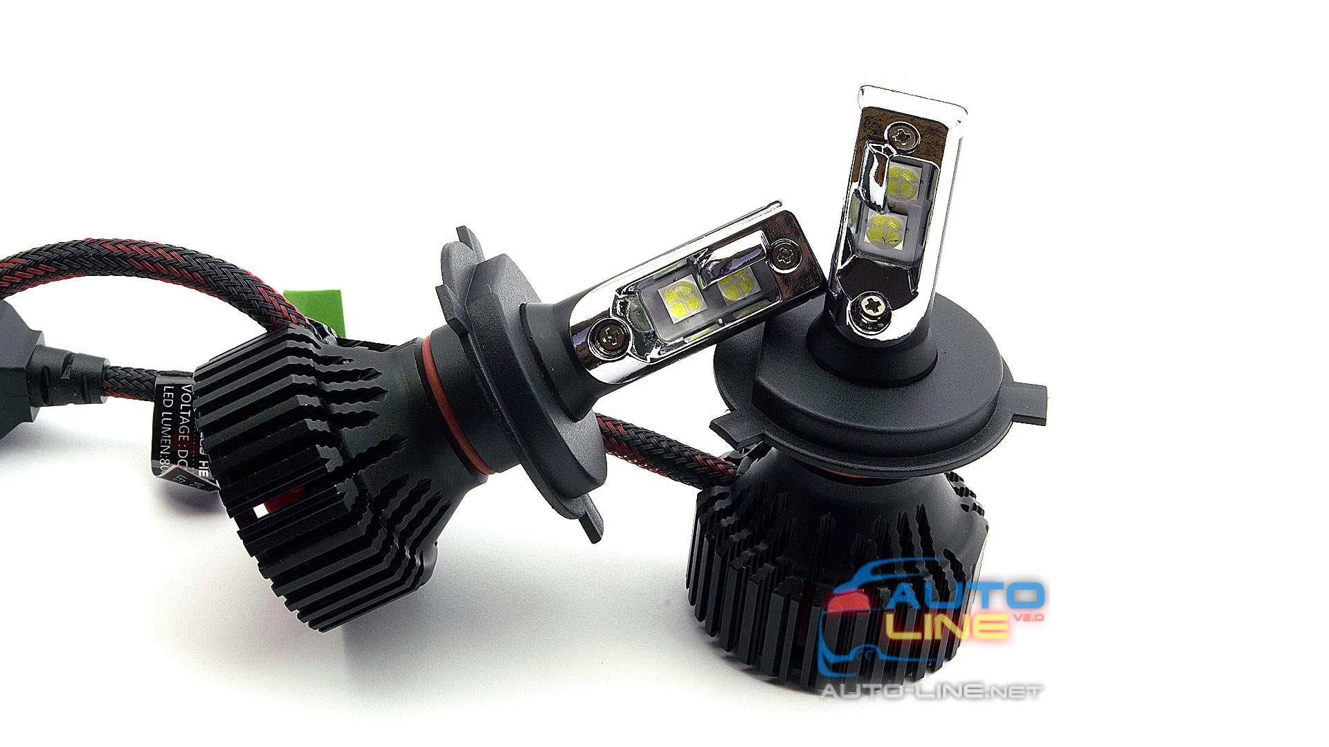 Фото 2 - Pulso T8 H4 H/L 6000K 8000Lm LED-chips CREE-XHP50