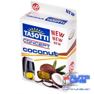 Освежитель воздуха Tasotti на дефлектор Concept, Coconat, 8мл (96/24)