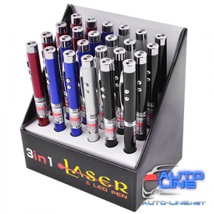 Фонарь ручка 21L-LED, лазер, 3хLR41 (21L-LED)