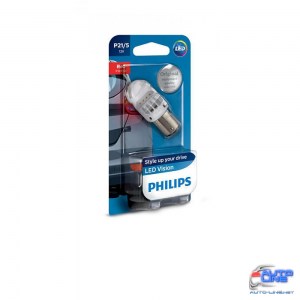 Лампа светодиодная Philips P21/5 RED 12V, 2шт 12836REDX2