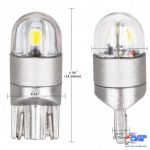 Габарит LED IDIAL 481 T10 3030 2SMD/200LM 1W 6000K 12V CANBUS бл. (2шт)
