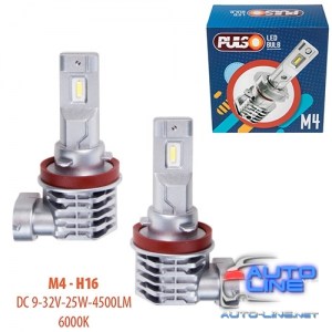 Лампы PULSO M4/H16/LED-chips CREE/9-32v/2x25w/4500Lm/6000K (M4-H16)