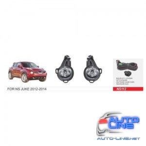 Фары дополнительные Nissan Juke 2012-14/NS-112/H11-12V55W/эл.проводка (NS-112)