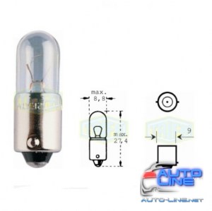 Лампа автомобильная BA9s индикаторная лампа Trifa 12V 6,0W Xenon (00126)