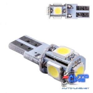 Лампа PULSO/габаритная/LED T10/5SMD-5050/12v/0.5w/60lm White (LP-136166)