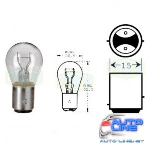 Лампа автомобильная Лампа для стоп-сигналов и задних фар Trifa 12V 18/5W (3371)