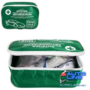 Аптечка автомобильная сумка/зеленая СТРАХОВКА (764 сумка)