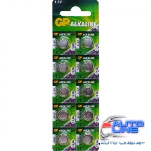 Батарейка GP ALKALINE Button Cell 1.5V 192-U10 щелочная, AG3, LR41 (4891199015533)