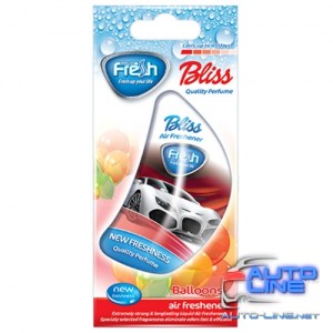 Осв.воздуха жидкий Fresh Way BLISS Cars Bubble Gum 8ml (BLC12)