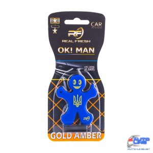 Освежитель воздуха REAL FRESH OK ! MAN Premium Gold Amber (5526)
