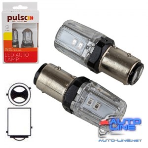 Лампа PULSO/габаритная/LED 1157/BAZ15d/12SMD-2835/9-36v/120/50lm (LP-66157R)
