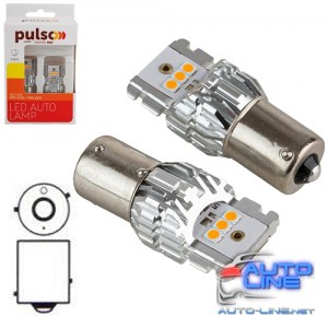 Лампа PULSO/габаритная/LED 1156/BAU15s/6SMD-2835/9-18v/1050lm (LP-66156A)