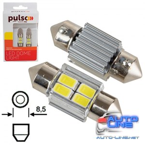 Лампа PULSO/софитные/LED SV8.5/T11x31mm/4 SMD-5730/9-18v/130Lm (LP-62031)