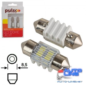 Лампа PULSO/софитные/LED SV8.5/T11x31mm/2 SMD-5730/9-18v/80Lm (LP-64031)