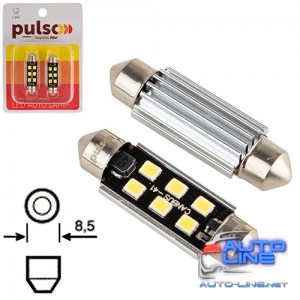 Лампа PULSO/софитная/LED C5W /41мм/CANBUS/9SMD-2835/12v/2,9W/315lm White (LP-41C5W)