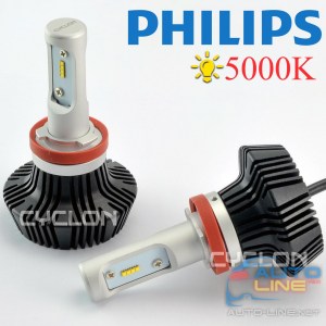 Cyclon LED H11 5000K 4000Lm PH type 2 — светодиодная лампа H11 5000K, Philips ZES LED