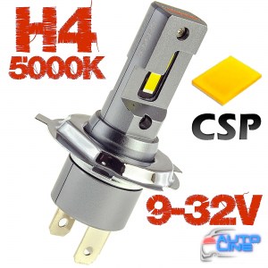 Decker LED PL-05 5K H4 H/L — автомобильная LED-лампа H4 под галогенку, без вентилятора