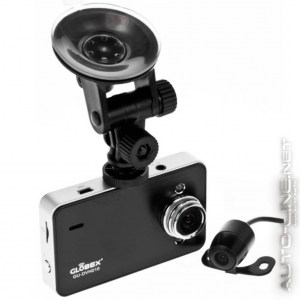 Globex GU-DVH010 — автомобильный видеорегистратор с 2 камерами
