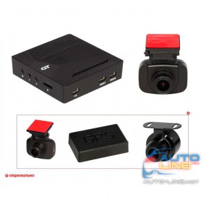 GT F37 — двухканальный авторегистратор с дополнительным видеовходом для подключения второй камеры заднего вида