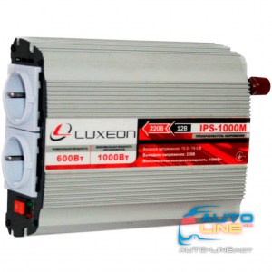 Luxeon IPS-1000M — преобразователь напряжения, инвертор, 12-220В, 600Вт