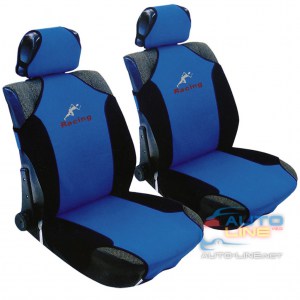 Milex AG-23088/3 — комплект маек на передние сиденья, черно-синие