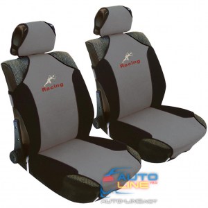 Milex AG-23088/4 — комплект маек на передние сиденья, черно-красные