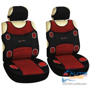 MILEX Prestige AG-7253 — майки на передние сиденья, черно-красные