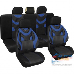 MILEX Ranger 7126/3 — набор чехлов для сидений автомобиля, черно-синие