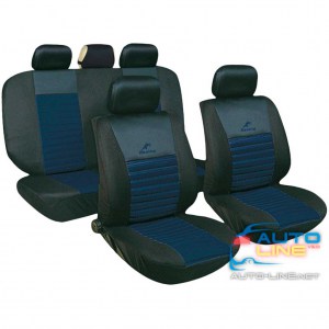 MILEX Tango AG-24016/23 (черные) — набор чехлов для сидений автомобиля, синие