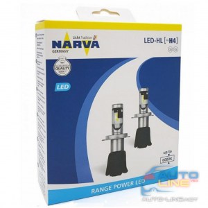 Narva 18004 H4 6000K X2 15,8W — светодиодная лампа H4 6000K