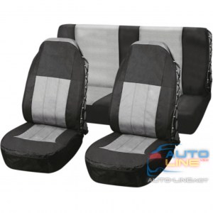 Vitol FD-101113 BK-GY — комплект чехлов для сидений автомобиля, черно-серые