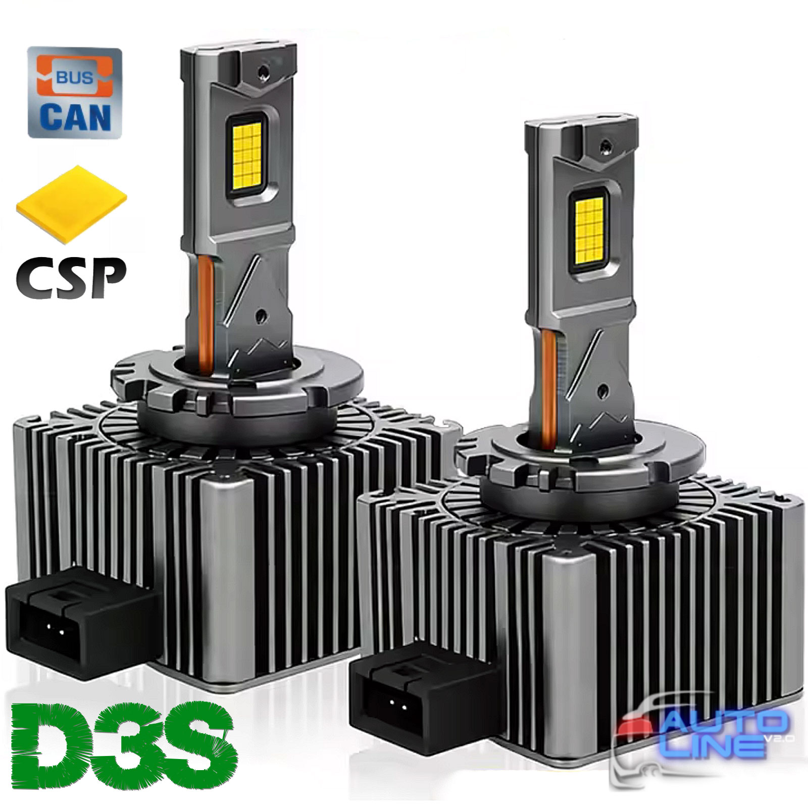 Потужні штатні LED-лампи D3S/D3R — B-Power LED D3S/D3R FLR 6000K CAN V1 