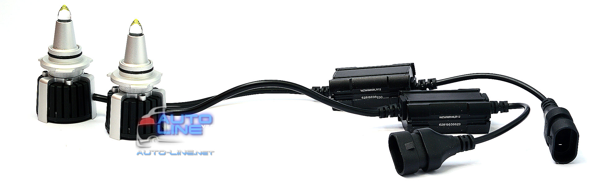 B-Power SL LED R10 9005/HB3 CAN 6000K 25000Lm 120W — мощные 3D лазерные лампы 9005/HB3 для линзованной оптики, с углом свечения 360 градусов, 6000K