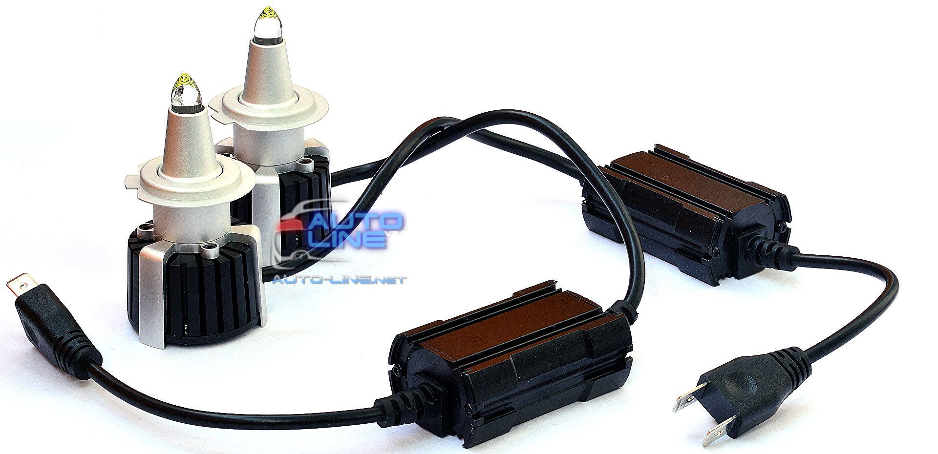 B-Power SL LED R10 H7 CAN 6000K 25000Lm 120W — мощные 3D лазерные лампы H7 для линзованной оптики, с углом свечения 360 градусов