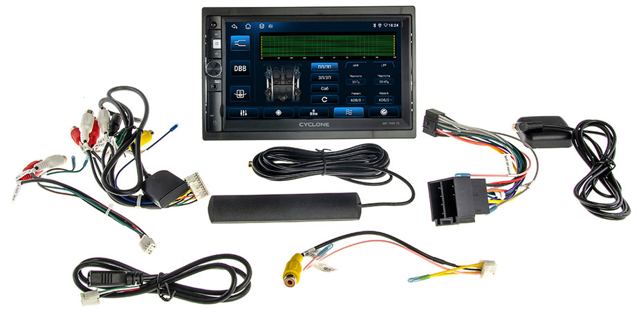 Cyclone MP-7099A v2 — магнитола 2 DIN ANDROID, автомобильный мультимедийный центр ANDROID GSM 4G LTE