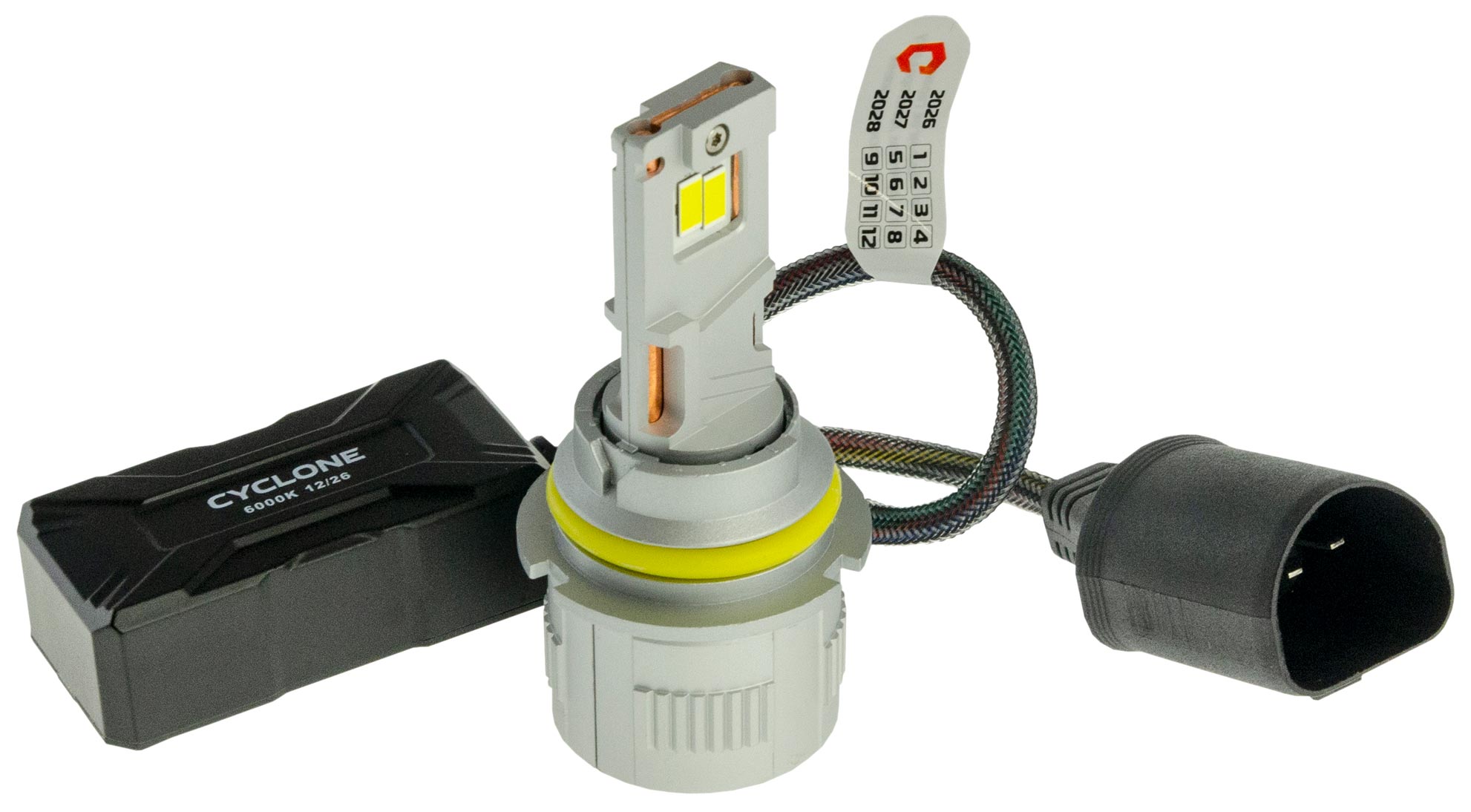 Мощные LED-лампы 9007/HB5 для грузовых и легковых авто с обманкой, 100Вт 9-60V - Cyclone LED 9007 H/L 6000K 9-60V type 52