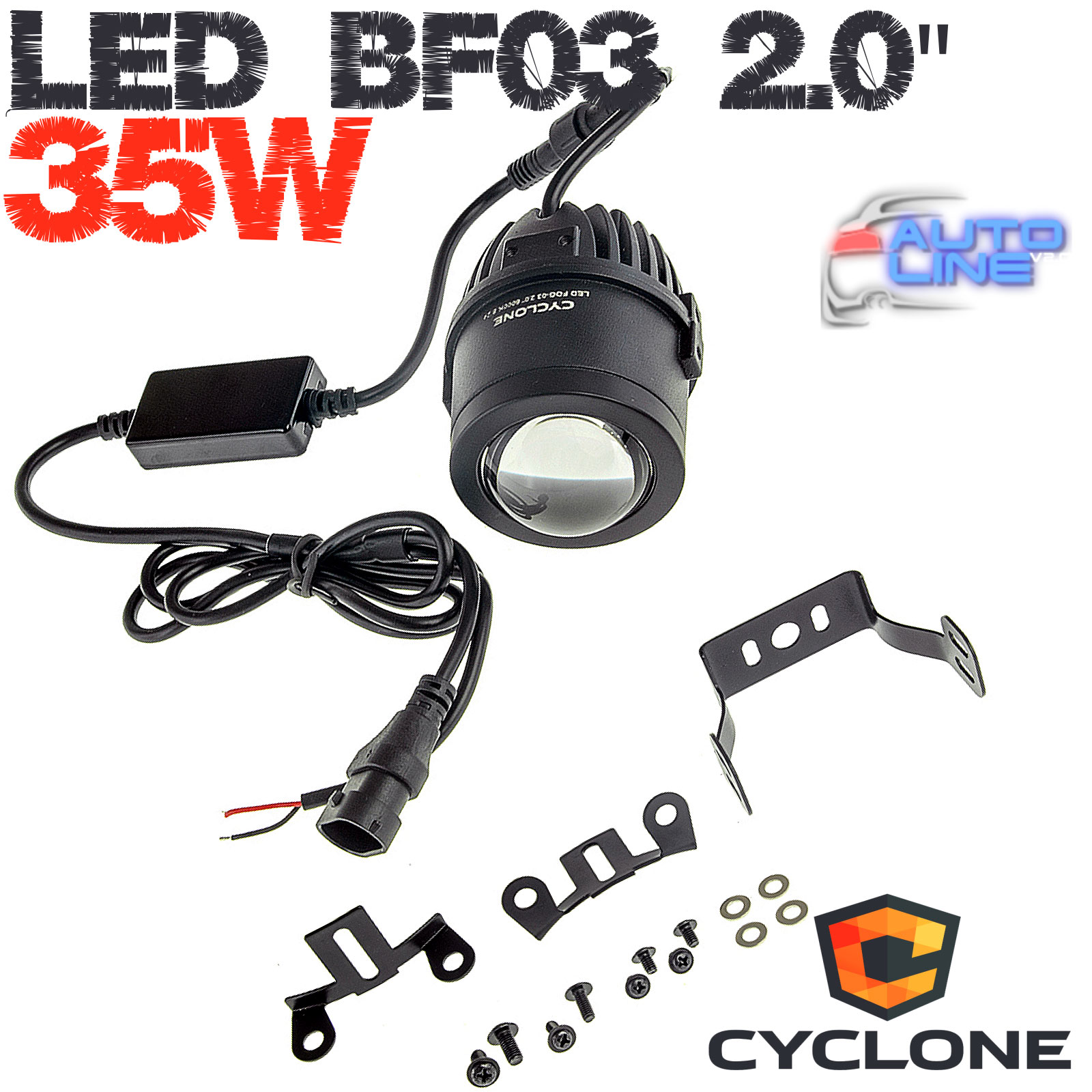 Cyclone LED BF03 2.0 6000K - LED-линзы для установки вместо штатных противотуманных фар