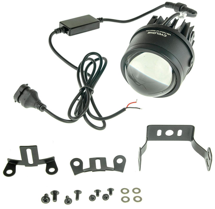Cyclone LED BF04 3.0” 3-Color — біле/жовте світло триколірна протитуманна Bi-Led лінза 3000К/4300К/6000К 3 дюйма, 3" (76мм), 45W