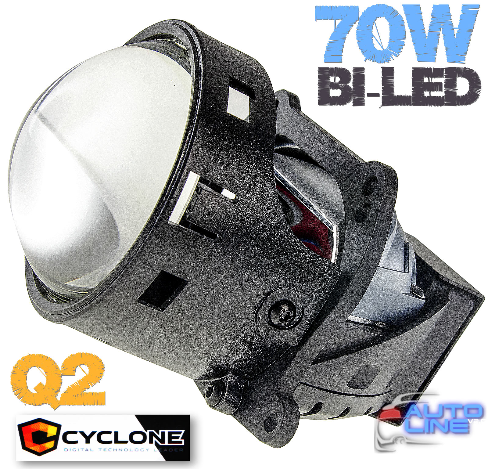 Cyclone LED BL 3.0 Q2 60/70W - мощная штатная LED-линза для установки вместо HELLA 3