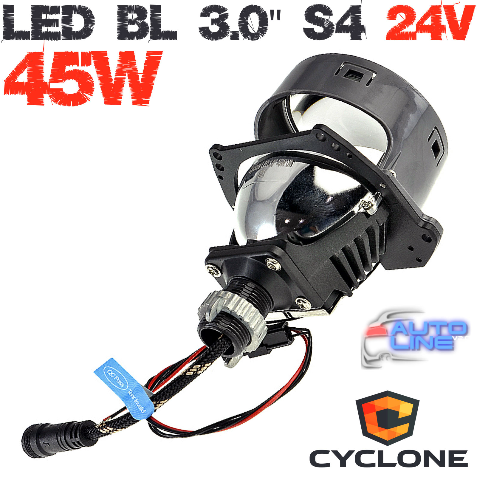 Cyclone LED BL 3.0 S4 24V - LED линзы для установки на грузовой транспорт и технику 24В