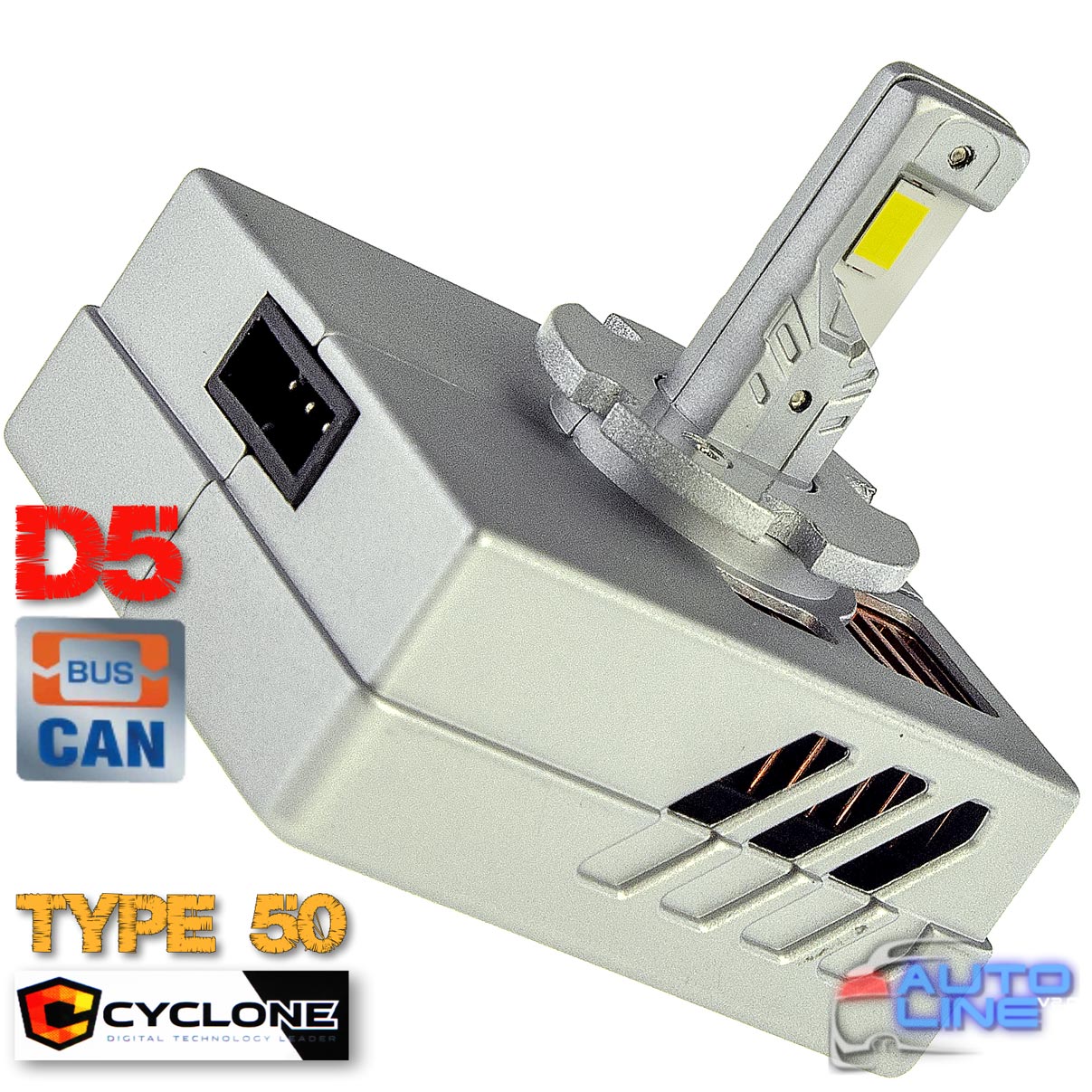 Cyclone LED D5 6000K type 50 — штатная LED-лампа D5, штатная LED-лампа в линзу D5