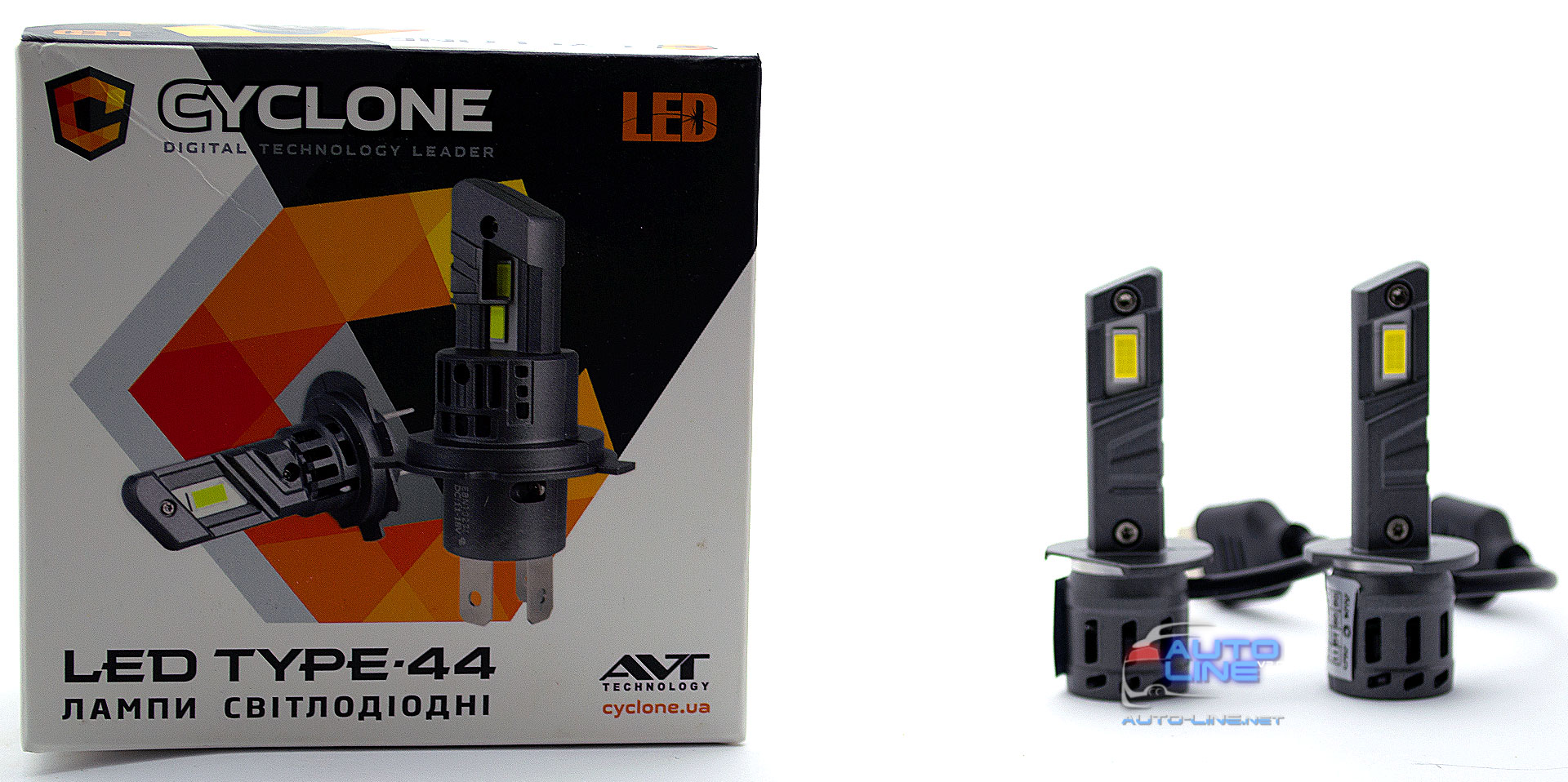 Компактні LED-лампи H1 під галогенку — Cyclone LED H1 5000K type 44