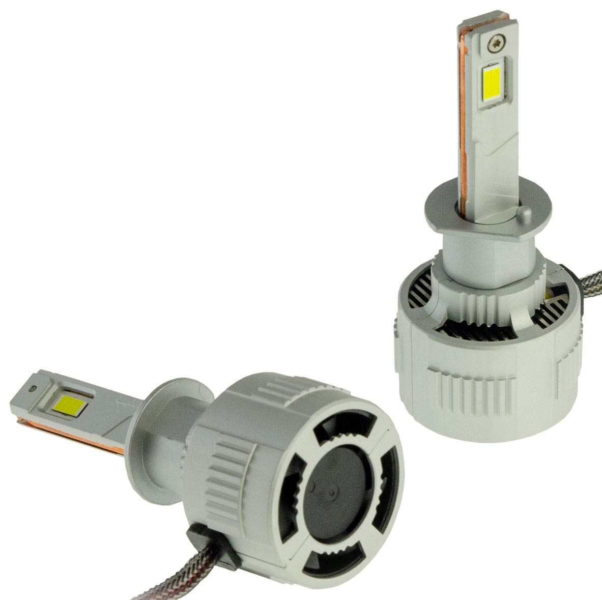 Cyclone LED H1 6000K 9-60V type 52  — мощная автомобильная LED-лампа H1 с обманкой для грузовых и легковых авто, 100 Вт