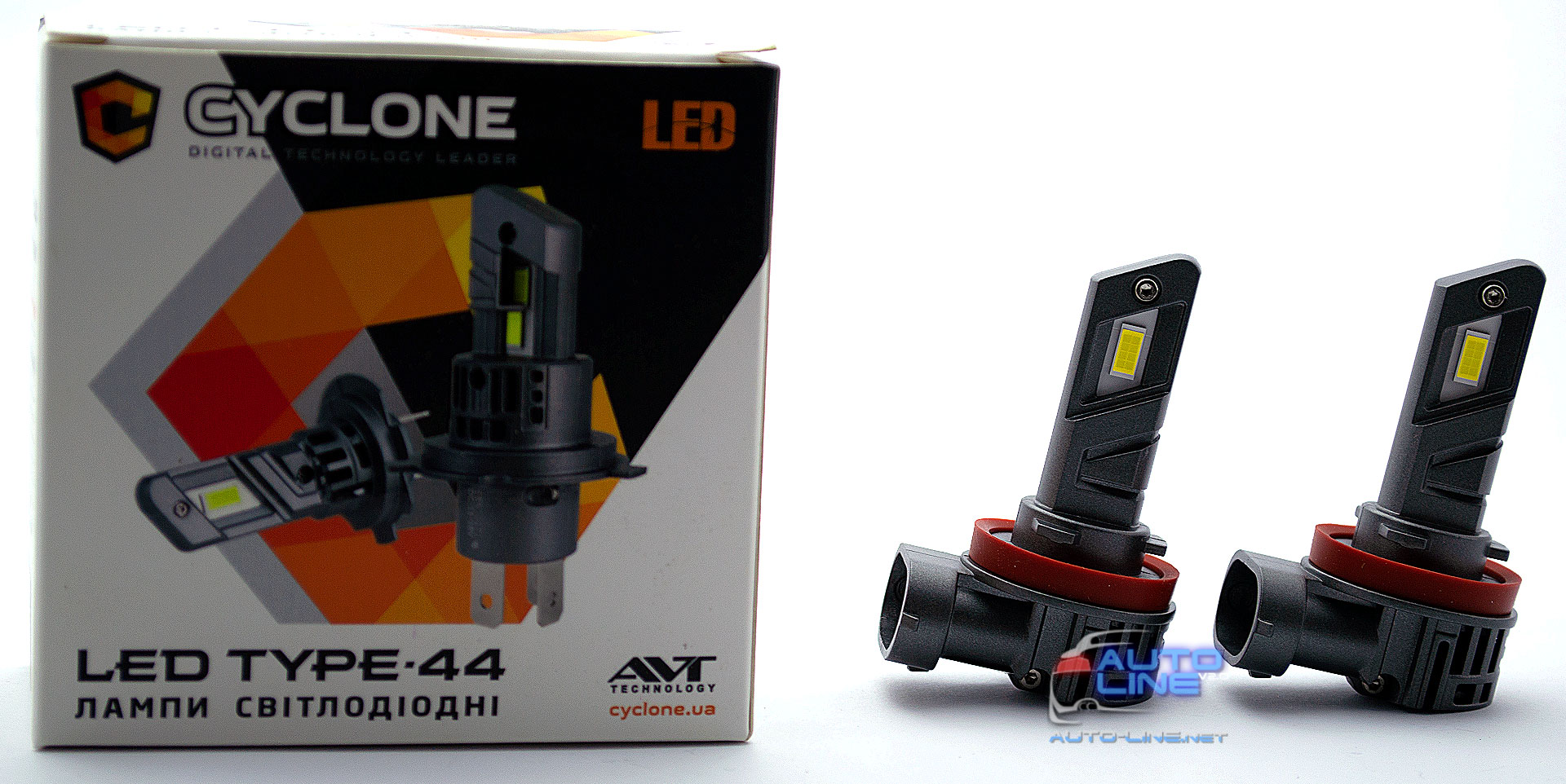 Компактна LED-лампа H11 під галогенку — Cyclone LED H11 5000K type 44