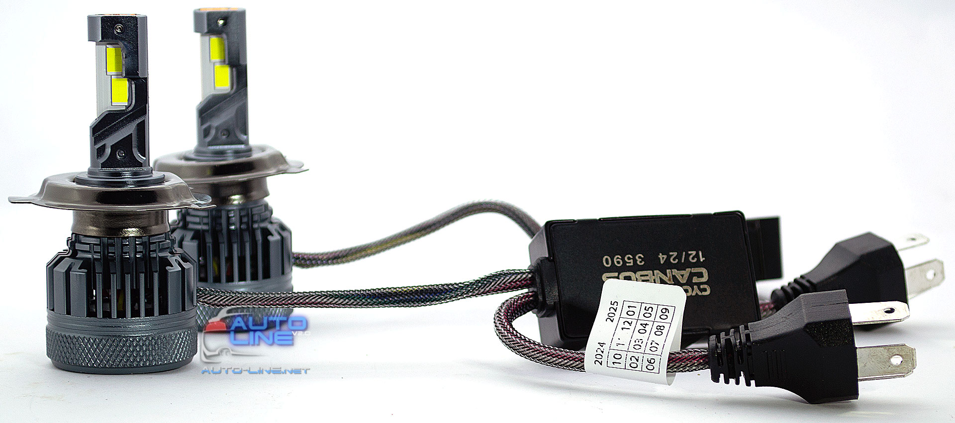 Мощные LED-лампы H4 с обманкой 9-32В 70Вт 5500K/18000Lm - Cyclone LED H4 H/L 5500K type 48