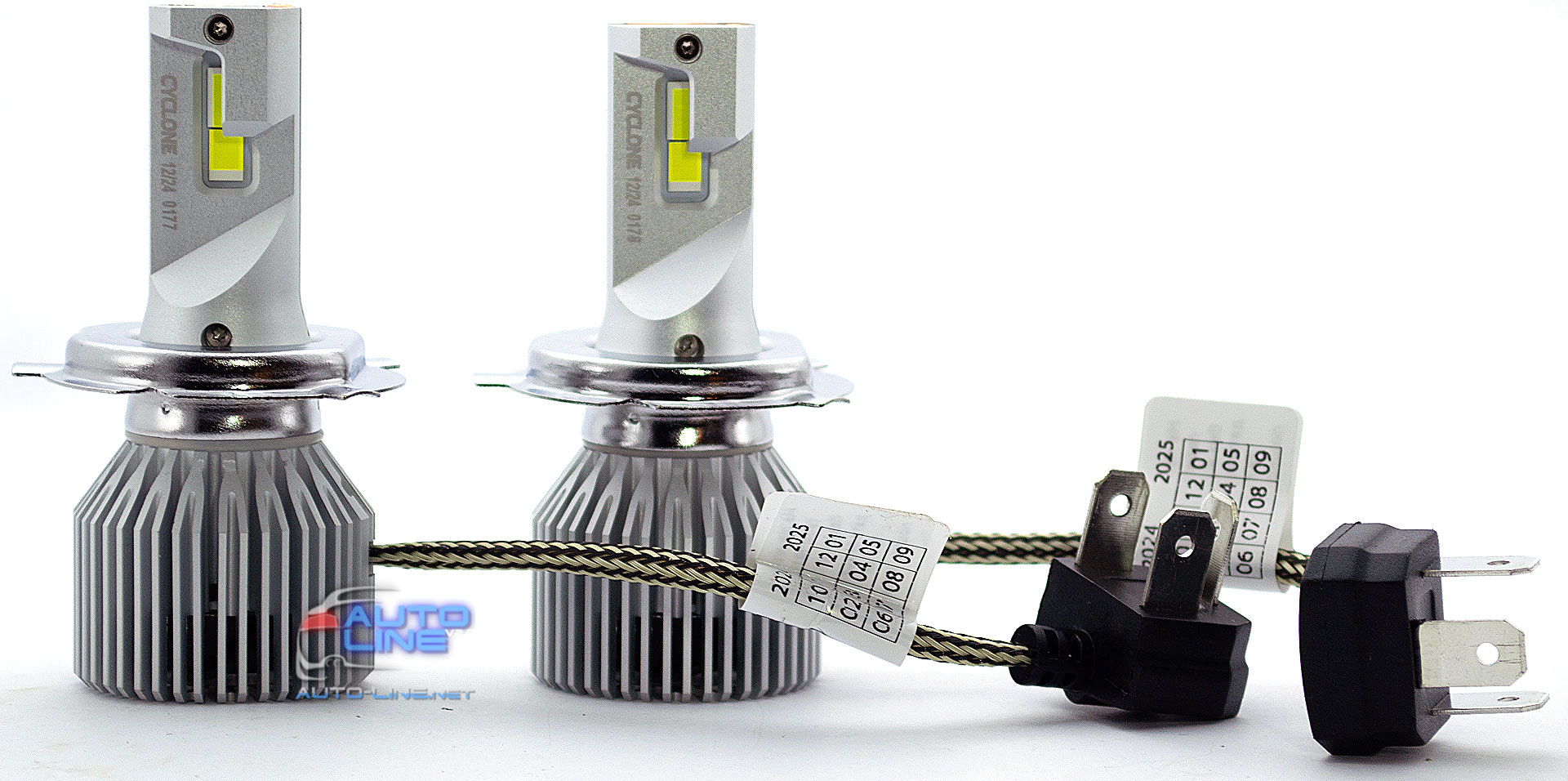 Мощные LED-лампы H4 9-16В 6000K/17500Lm - Cyclone LED H4 H/L 6000K type 49