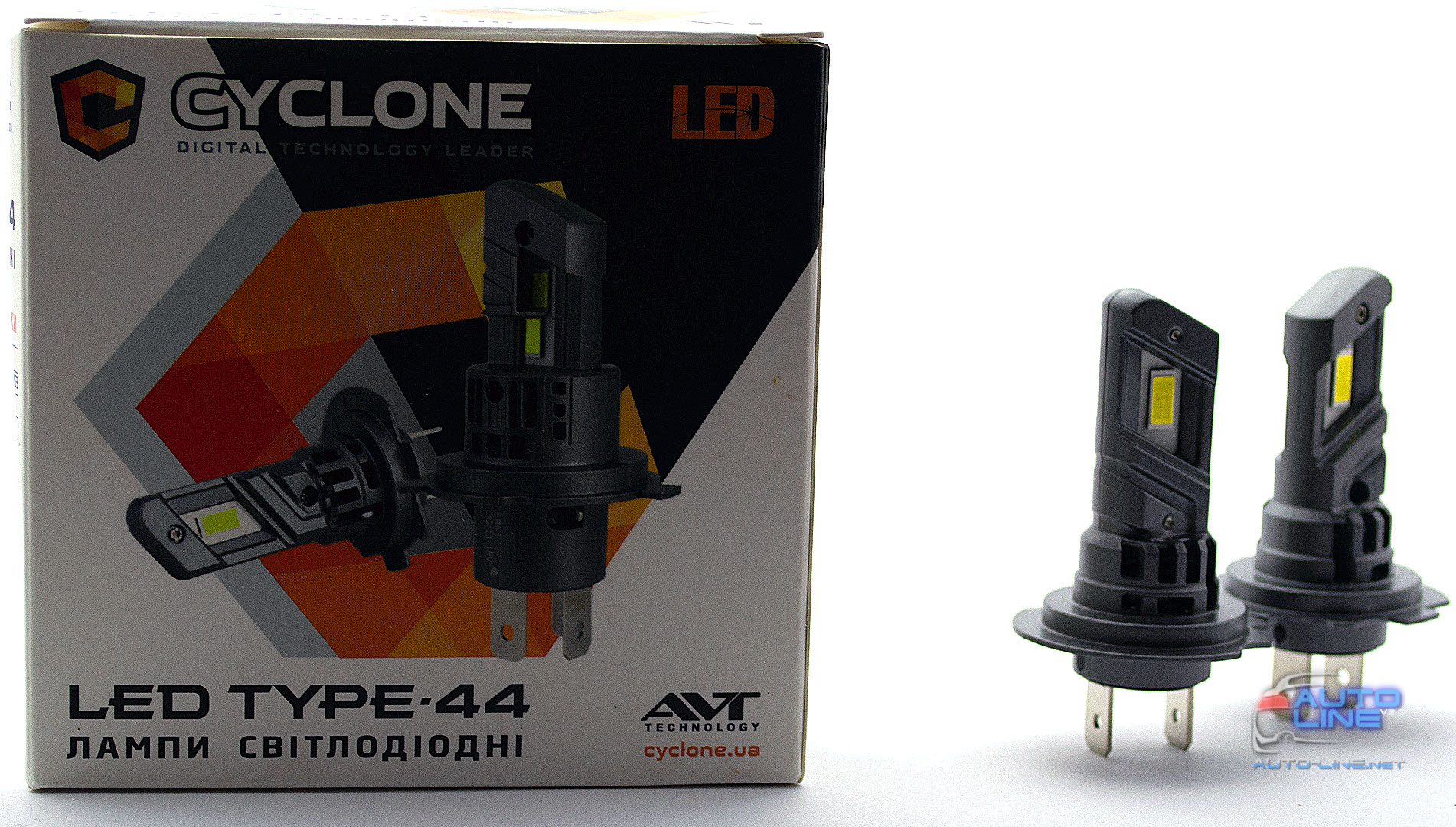 Компактні LED-лампи H7 під галогенку — Cyclone LED H7 5000K type 44